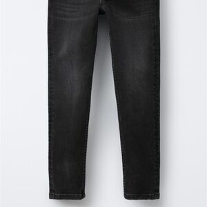 Zara boys skinny leg black jeans, size 7. New without tags
